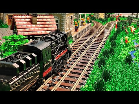 Halbe Lego Stadt für Dampflok umgebaut... - Bau einer Lego Stadt Teil 210.