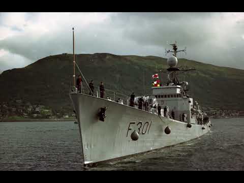 Norwegian frigate HNoMS Bergen horn
