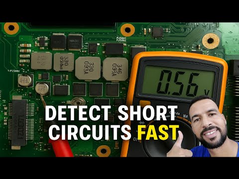 The Fastest Way To Detect Short Circuit On Motherboards | laptop motherboard short circuit repair
