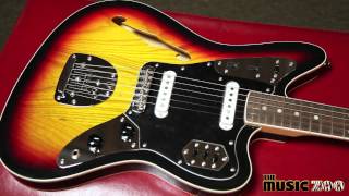 Video thumbnail for Fender Special Edition Thinline Jaguar Electric Guitar 3-Tone Sunburst by The Music Zoo