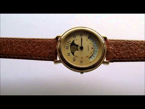 No Name Moon Phase Swiss Made Wristwatch