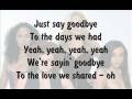 No Angels- Goodbye To Yesterday ( with lyrics)