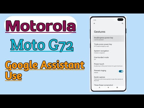 Motorola Moto G72 || Google Assistant How To Use
