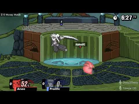 Arsee (Pikachu) vs. Prolific (DK, Ichigo, Tails) $10 SSF2 Money Match (HYPE and INSANE Gameplay!!)