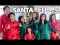 CHRISTMAS Family DANCE (Ariana Grande - Santa Tell Me) | Ranz and Niana
