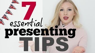 7 Tips for Presenting & Public Speaking | Presentation and Speech Skills in English #Spon
