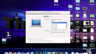 How to change screen resolution in Mac OS X