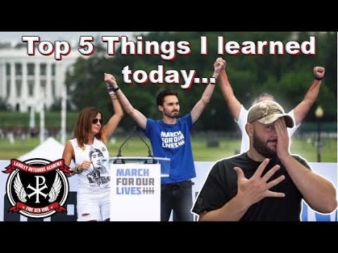 Top 5 things we learned from Gun Control marches today… The good, bad and the scary... Thumbnail