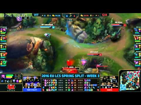 Vitality vs GIANTS   S3 D2   LCS EU Spring 2016 Highlights   VIT vs GIA