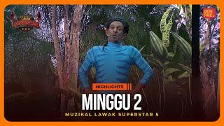 Download lagu [Highlights] URUSAN LUCU MELUCU BERSAMBUNG!!! | Muzikal Lawak Superstar 5 Minggu 2 mp3