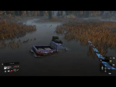 SnowRunner - Chevy CK1500 exploring Smithville Dam Interior View