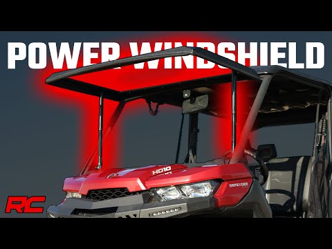 2016-2022 Can-Am Defender Electric Tilt Glass Windshield