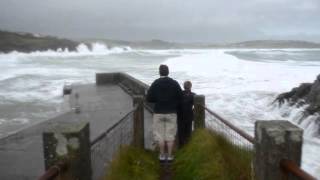 preview picture of video 'Stormy Seas in August Rosscarbery Pier, Co. Cork'