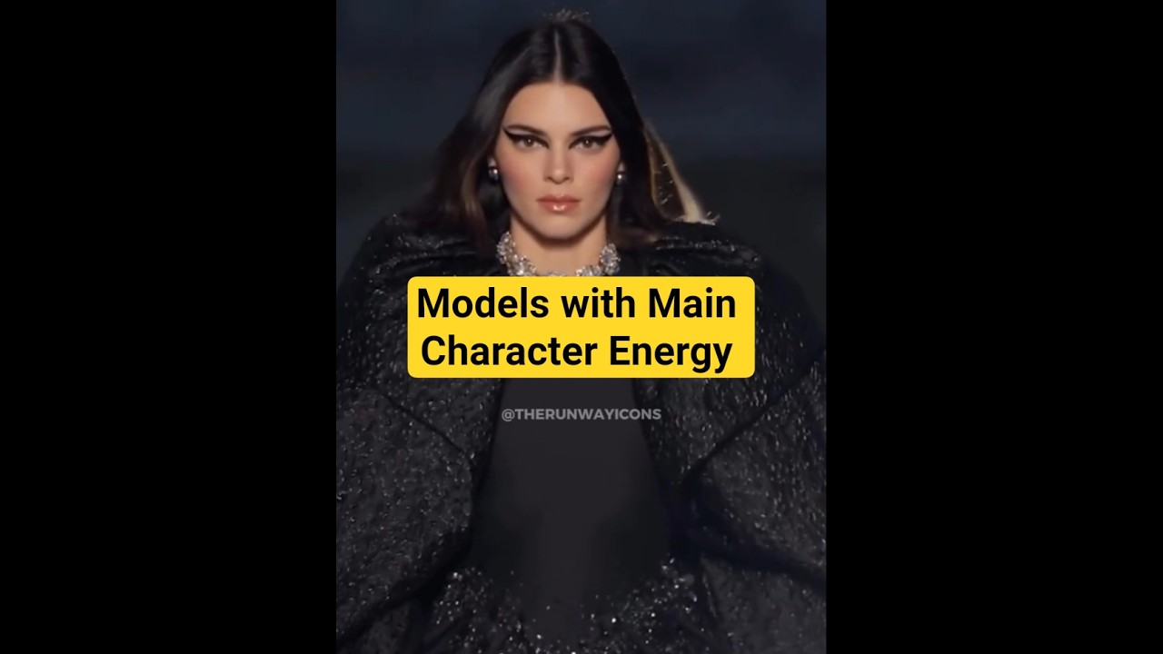 Models with Main Character Energy #fashion #models #runway #shorts