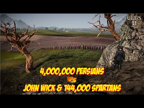 JOHN WICK & SPARTANS vs PERSIANS | Ultimate Epic Battle Simulator 2 | UEBS2