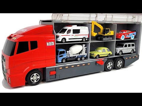 13 Type Tomica Cars ☆ Tomica opening and put in big Okatazuke convoy