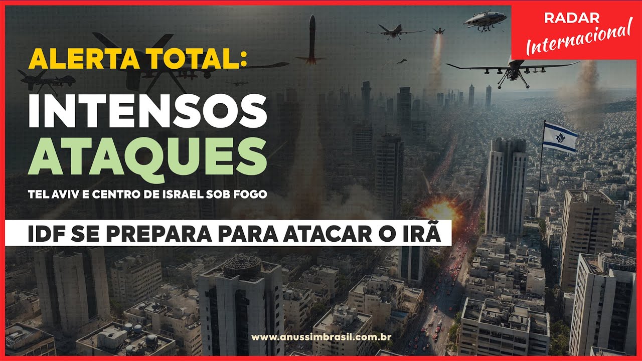 URGENTE: Tel Aviv e Centro de Israel Sob Ataque do Hezbollah | Retaliação ao Irã Iminente