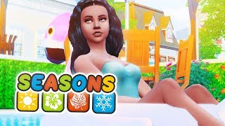 SEASONS MAKEOVERS 🌸🌧️ // The Sims 4: Seasons #1