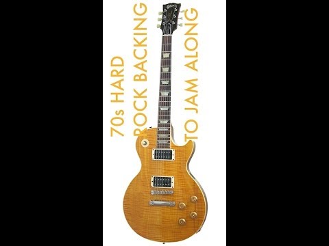 70s Hard Rock Guitar Backing Track in A - Kick it like Angus! [HD Audio]