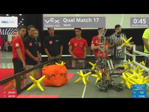 2017 VRC Math Q17 - 2616H 6815V vs 10Z 5150J - 15 to 37