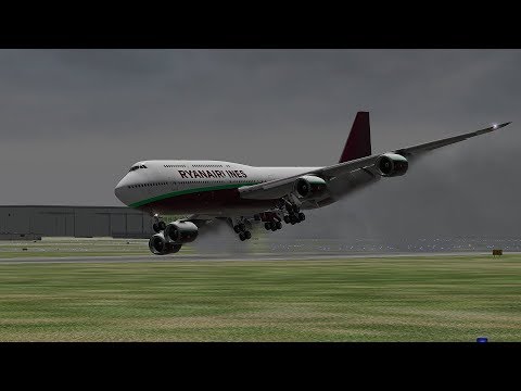 Worst Boeing 747 Emergency Landing In Hurricane | X-Plane 11