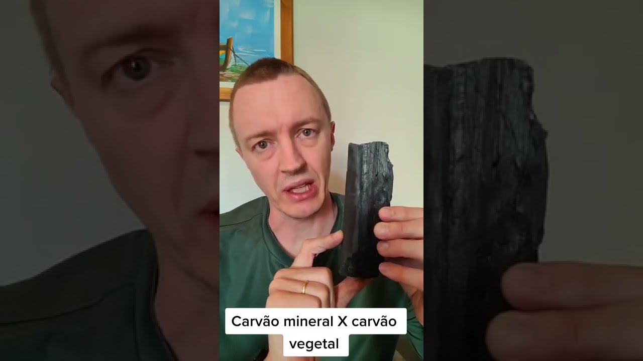 Carvão mineral comparado com carvão vegetal