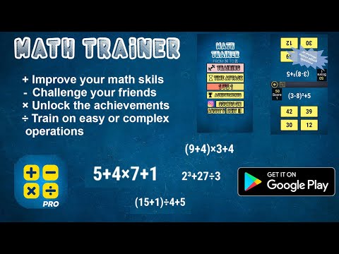 Math Trainer pro: From N to Z
