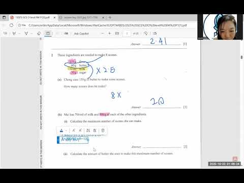 O LEVEL Emath Paper 1 2025 full solutions with some explanations