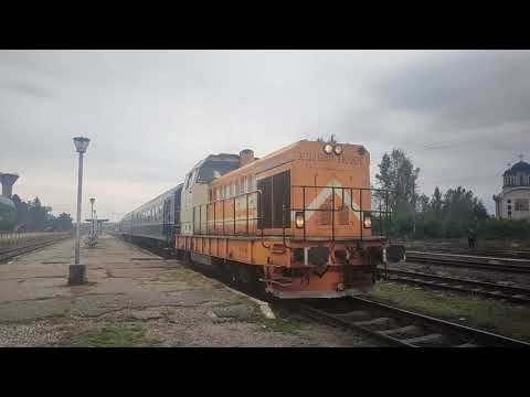 Concert de goarne de la "Portocala Hidraulica" LDH 82-0410-4 cu R4316 & R4095-2 in gara Baia Mare