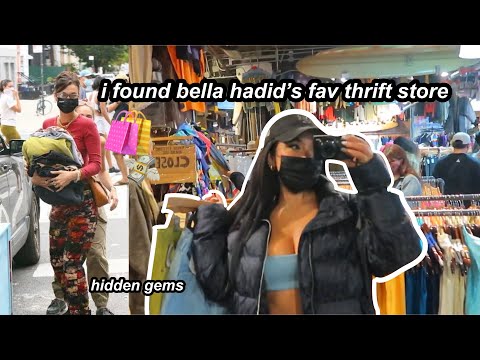 SHOP WITH ME AT BELLA HADID’S FAV THRIFT STORE IN NYC ♥ ♡  what i found + huge haul!!