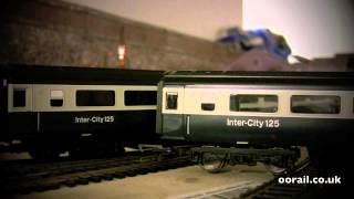preview picture of video 'oorail.com | Hornby BR Eastern Region HST Part 1: Mk3 TS Coaches with Lighting'