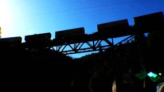preview picture of video 'Train on bridge silhouette'