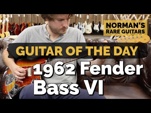 Guitar of the Day: 1962 Fender Bass VI Sunburst | Norman's Rare Guitars