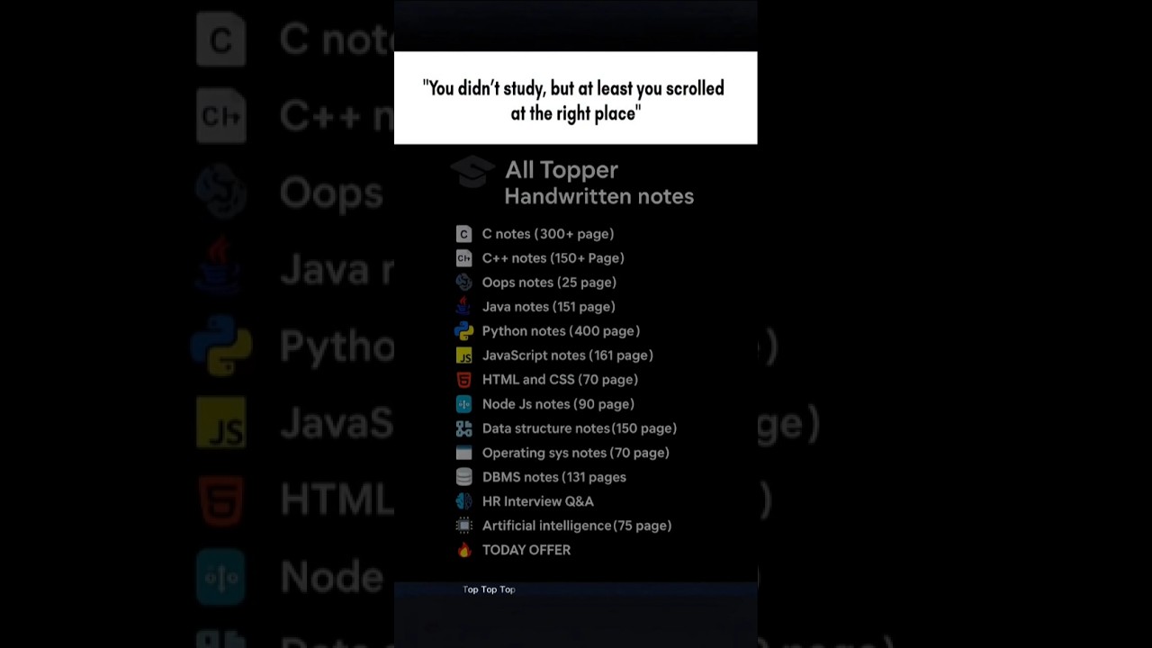 Coding All Notes 📝 | Comment 