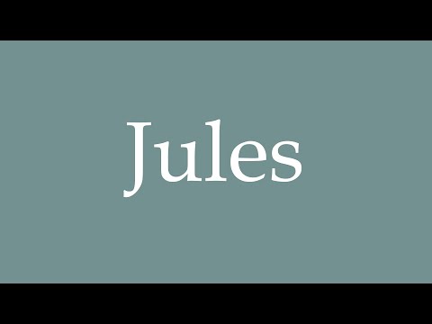 How to Pronounce ''Jules'' Correctly in French