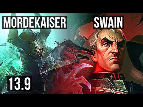 MORDEKAISER vs SWAIN (TOP) | 9/1/7, Godlike | KR Master | 13.9