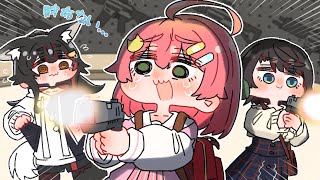 【手描き】アメリカ旅行中にパスポートを紛失するみこち【さくらみこ/大空スバル/大神ミオ/hololive/切り抜き】