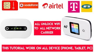 How To Unlock WI-FI Pocket Router To All Network Carrier/Huawei,Vodafone wifi Free Unlock To Any SIM