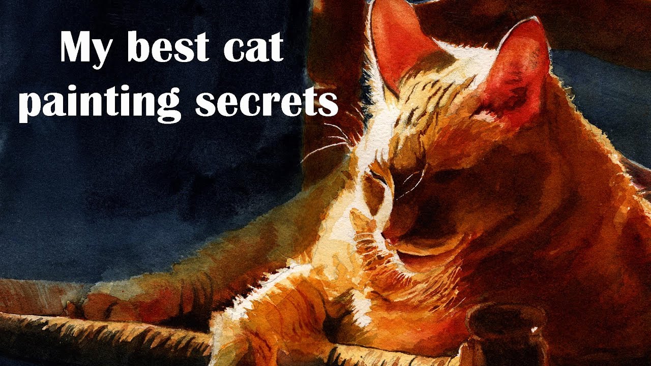 How to Paint Dreamy Yet Realistic Cats - 10 Cat Watercolor Painting Secrets