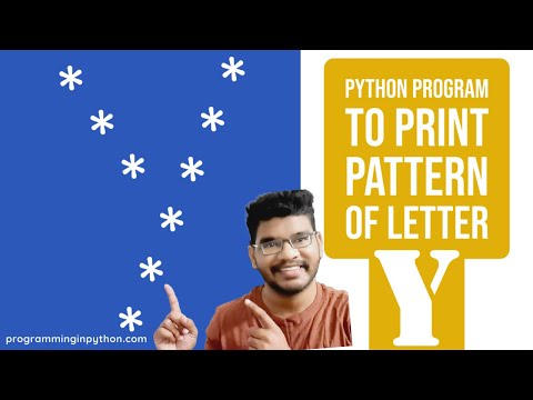 Python Program To Print Pattern Of Letter Y Pattern Programming