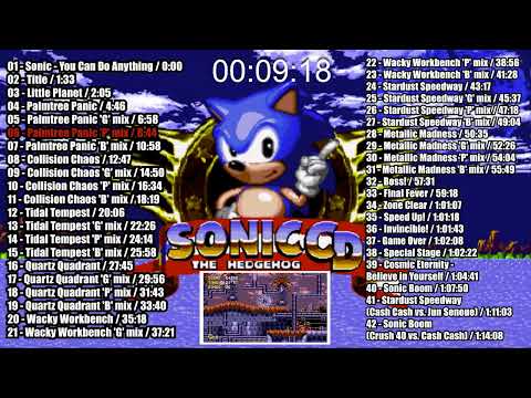 SONIC THE HEDGEHOG CD OST (20th Anniversary Edition) - all soundtrack in one video | SEGA CD | 1993