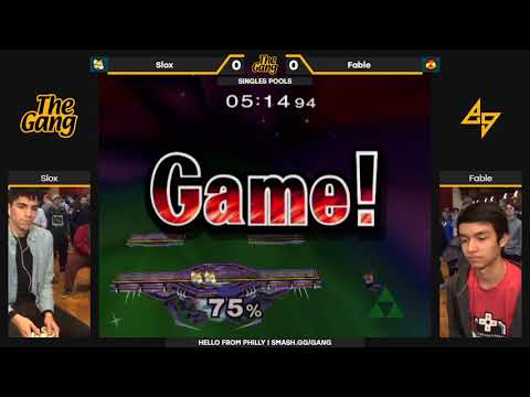 The Gang: Pools — Slox (Fox) vs. Fable (Sheik) — SSBM Singles