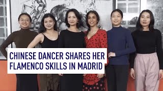 Chinese dancer shares her flamenco skills in Madrid