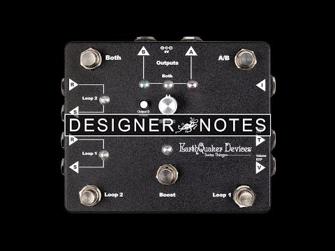 Designer Notes with Jamie Stillman Ep. 1 - Swiss Things | EarthQuaker Devices