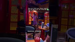When you hit your cheers package limit & find yourself at the piano bar #carnivalfreedom #carnival