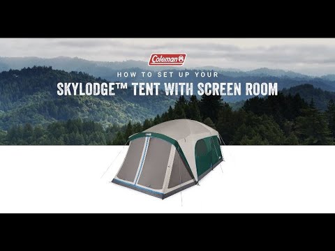 How To Set Up Your Coleman Skylodge Camping Tent with External Screen Room