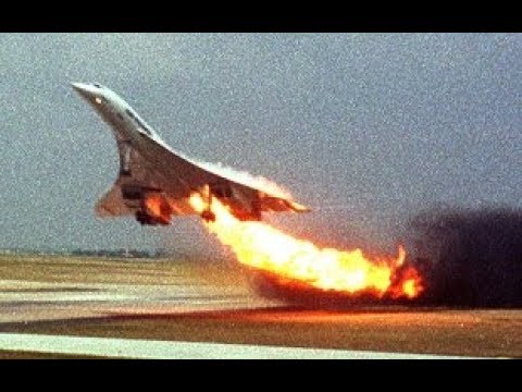 Concorde In Flames - Air France Flight 4590