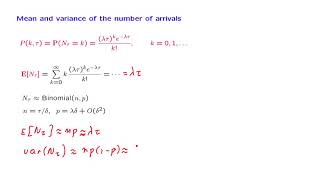 L22.5 The Mean and Variance of the Number of Arrivals