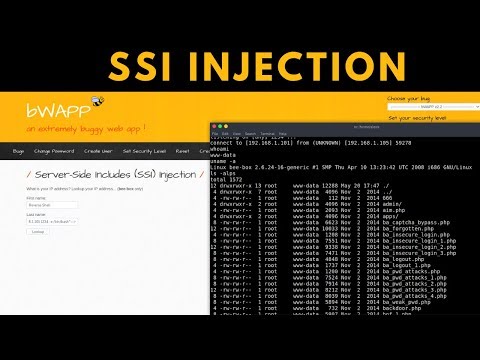 bWAPP - Server-Side Include (SSI) Injection