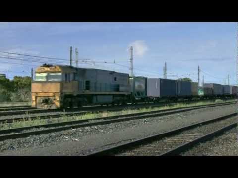 Pacific National Adelaide to Melbourne Freight Train Near Laverton - PoathTV Australian Railways